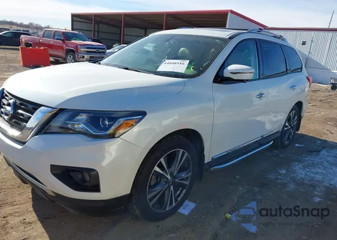 2019 Nissan Pathfinder Platinum из США, поврежденный, VIN 5N1DR2MN0KC654308